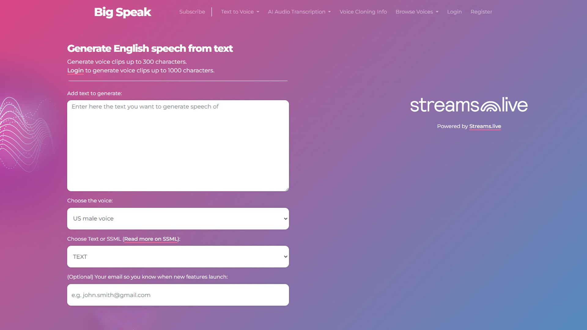 Big-Speak | AllAiWebsite