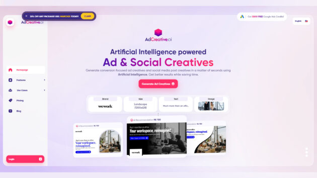 Adcreative.ai - AdCreative AI - Best AI Ad Generator