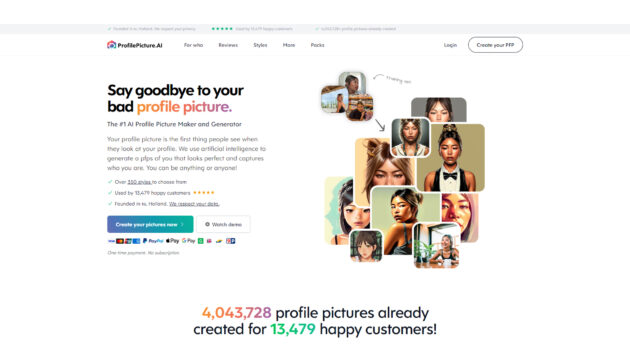 profilepicture.ai - AI Profile Picture Maker and Generator