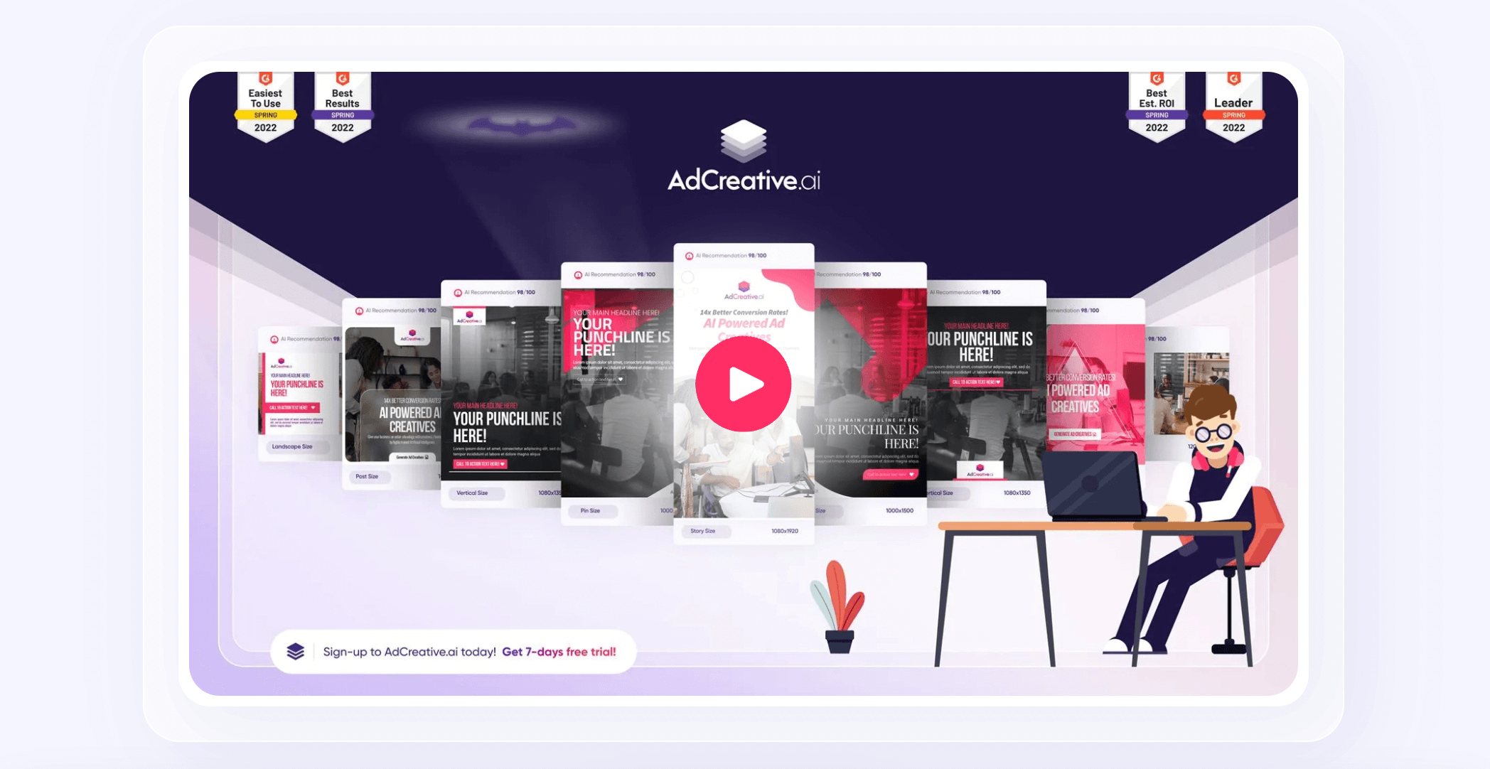 Adcreative AI - one of the top 3 fastest growing products in the world!