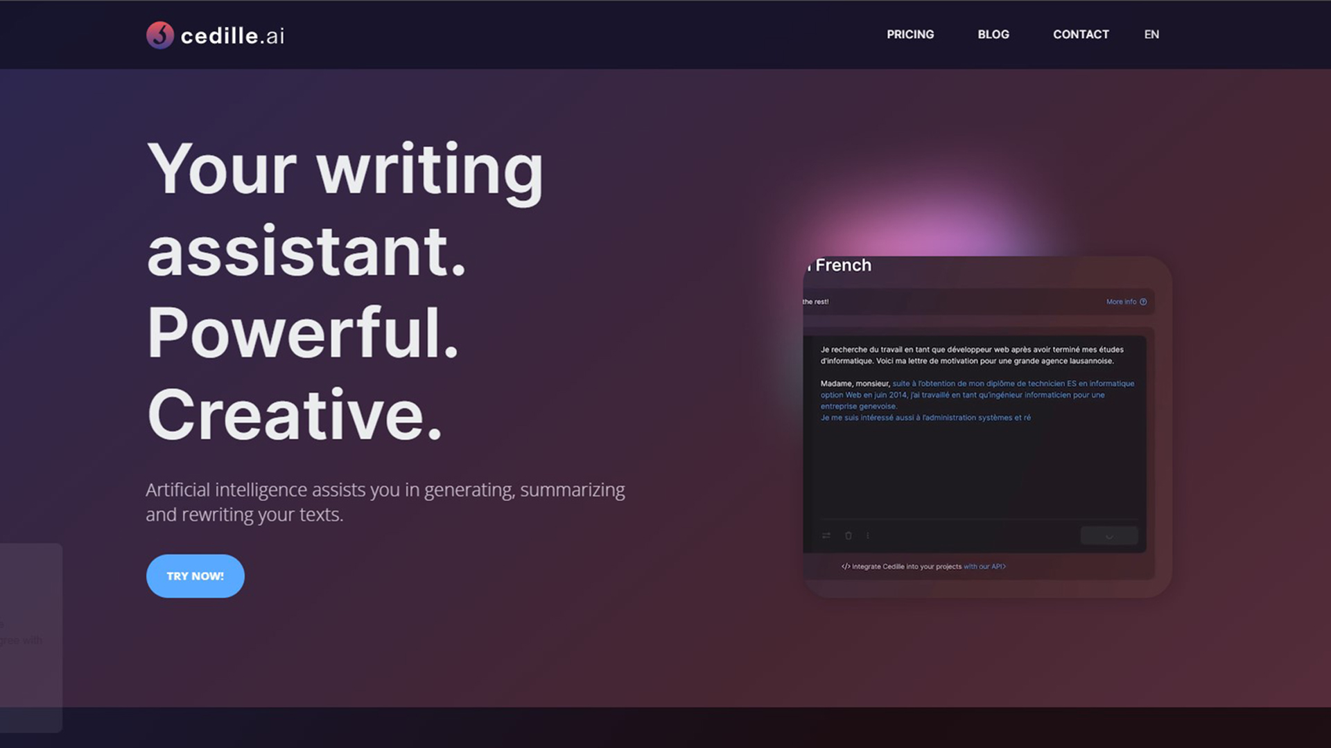 cedille-ai | allaiwebsite