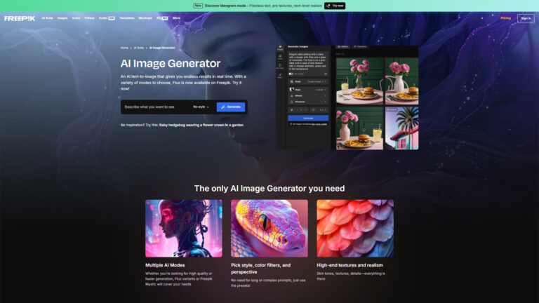 Freepik AI (Wepik) | AllAiWebsite