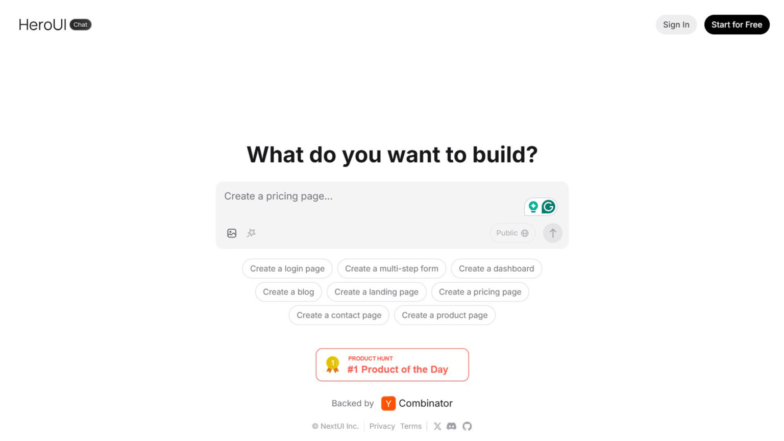 HeroUI Chat - All Ai Website