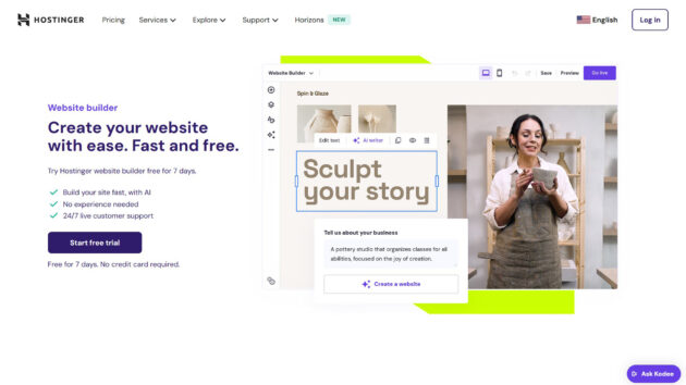 Hostinger AI Website Builder | AllAiWebsite