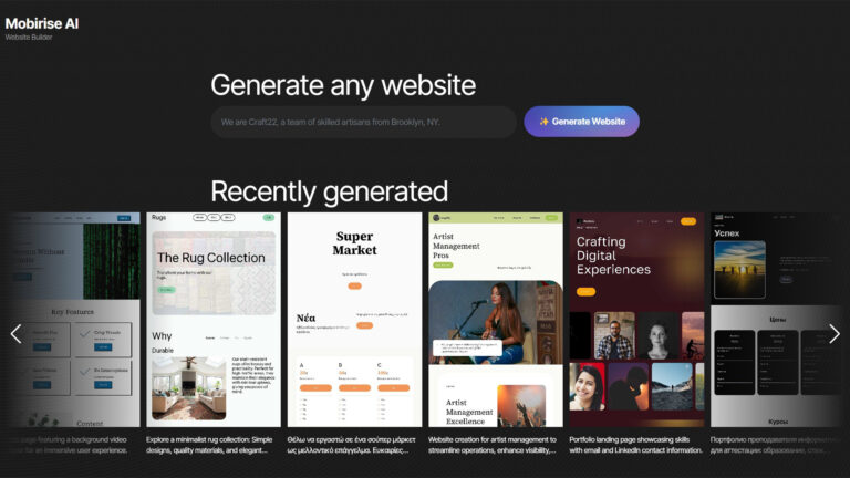 Mobirise AI Website Builder | AllAiWebsite