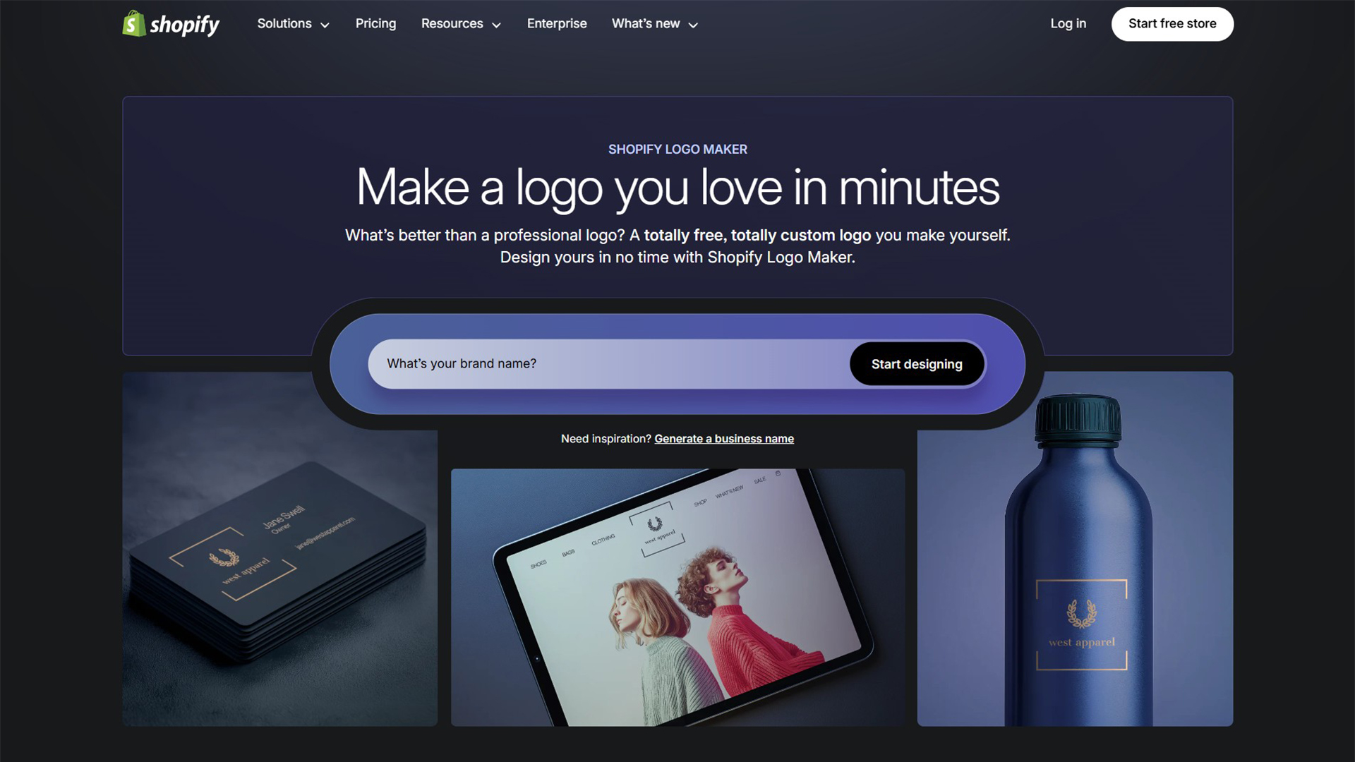 Shopify Logo Maker | AllAiWebsite