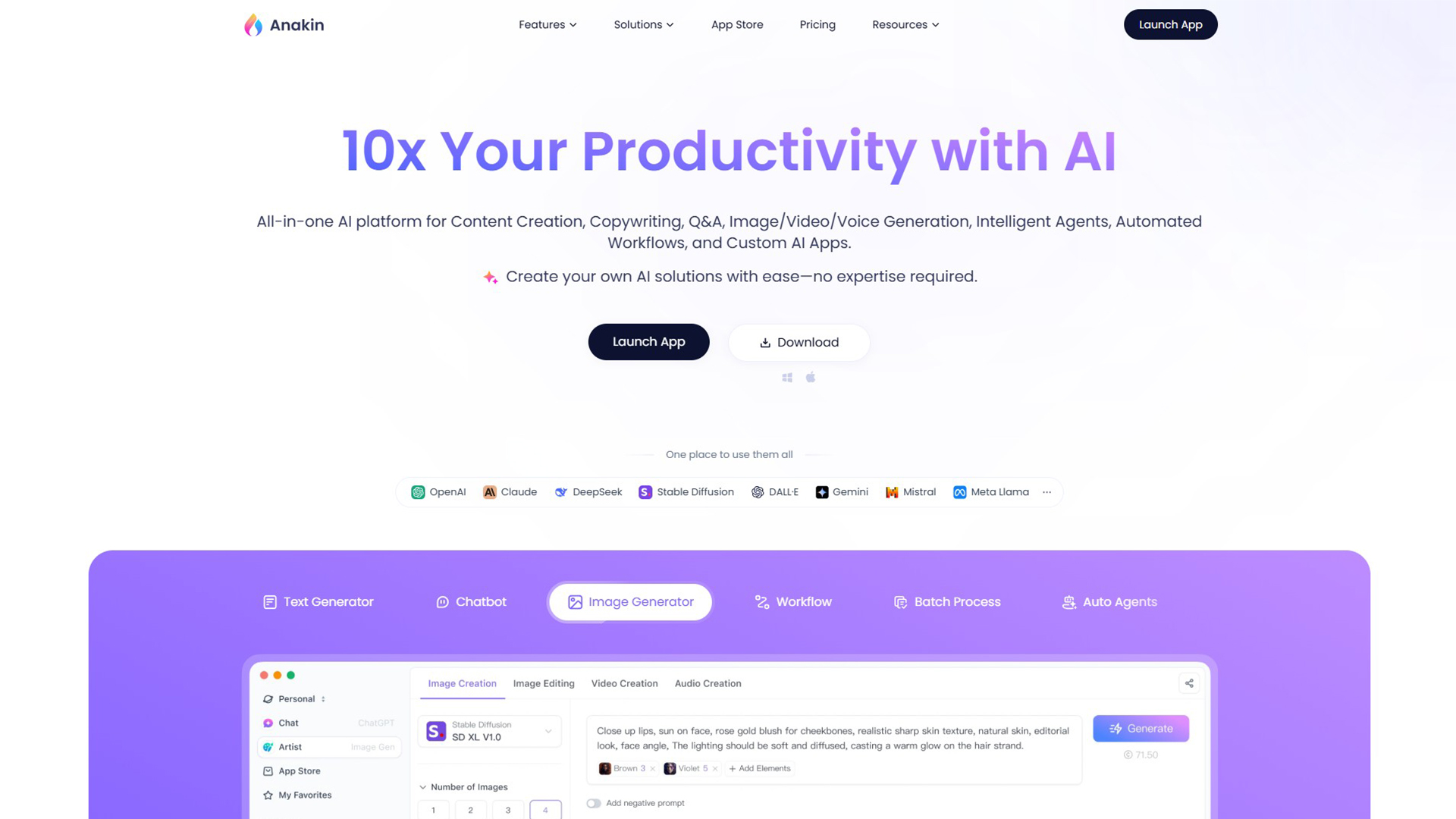 Generative AI | Anakin AI | AllAiWebsite