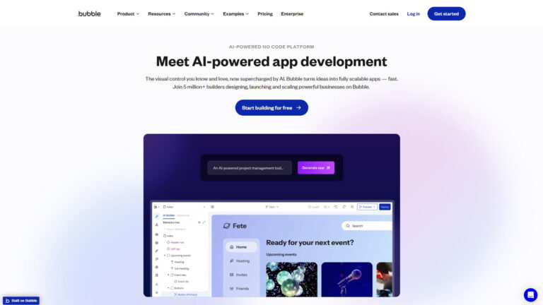 AI App Generation | Bubble | AllAiWebsite