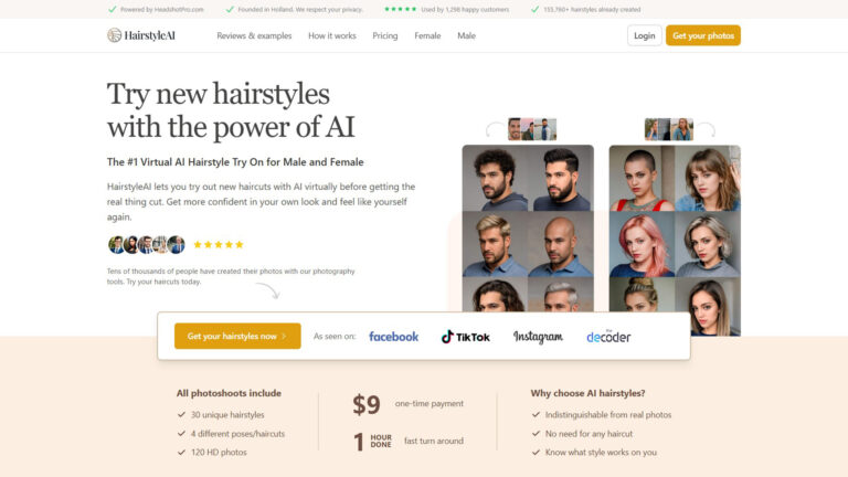 HairstyleAI | AllAiWebsite