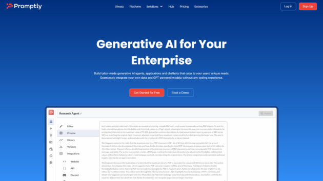 No-Code Generative AI Builder | Promptly | AllAiWebsite