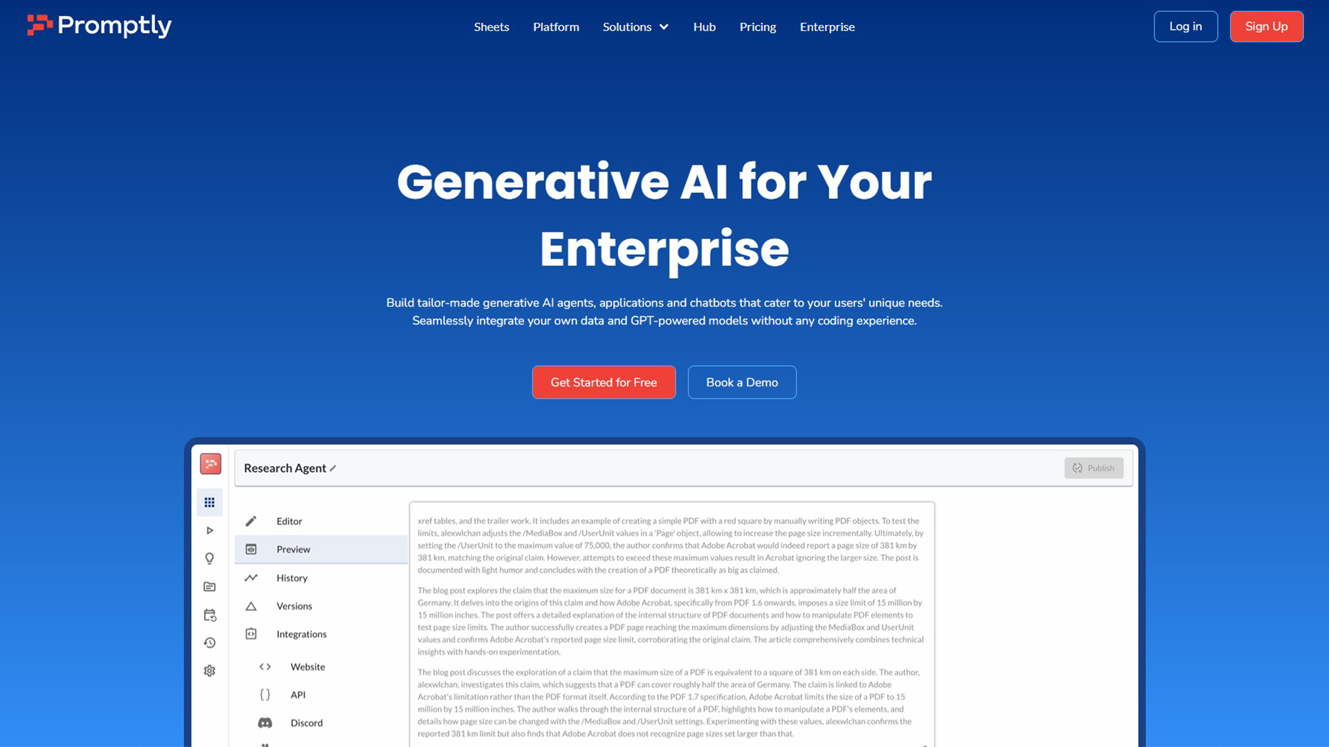 No-Code Generative AI Builder | Promptly | AllAiWebsite