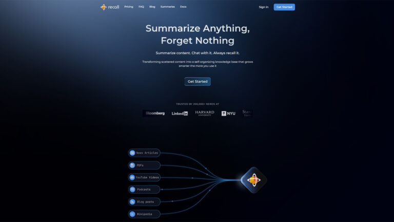 Recall (getrecall.ai) | AllAiWebsite