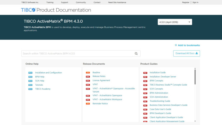 BPM platform | TIBCO ActiveMatrix BPM | AllAiWebsite