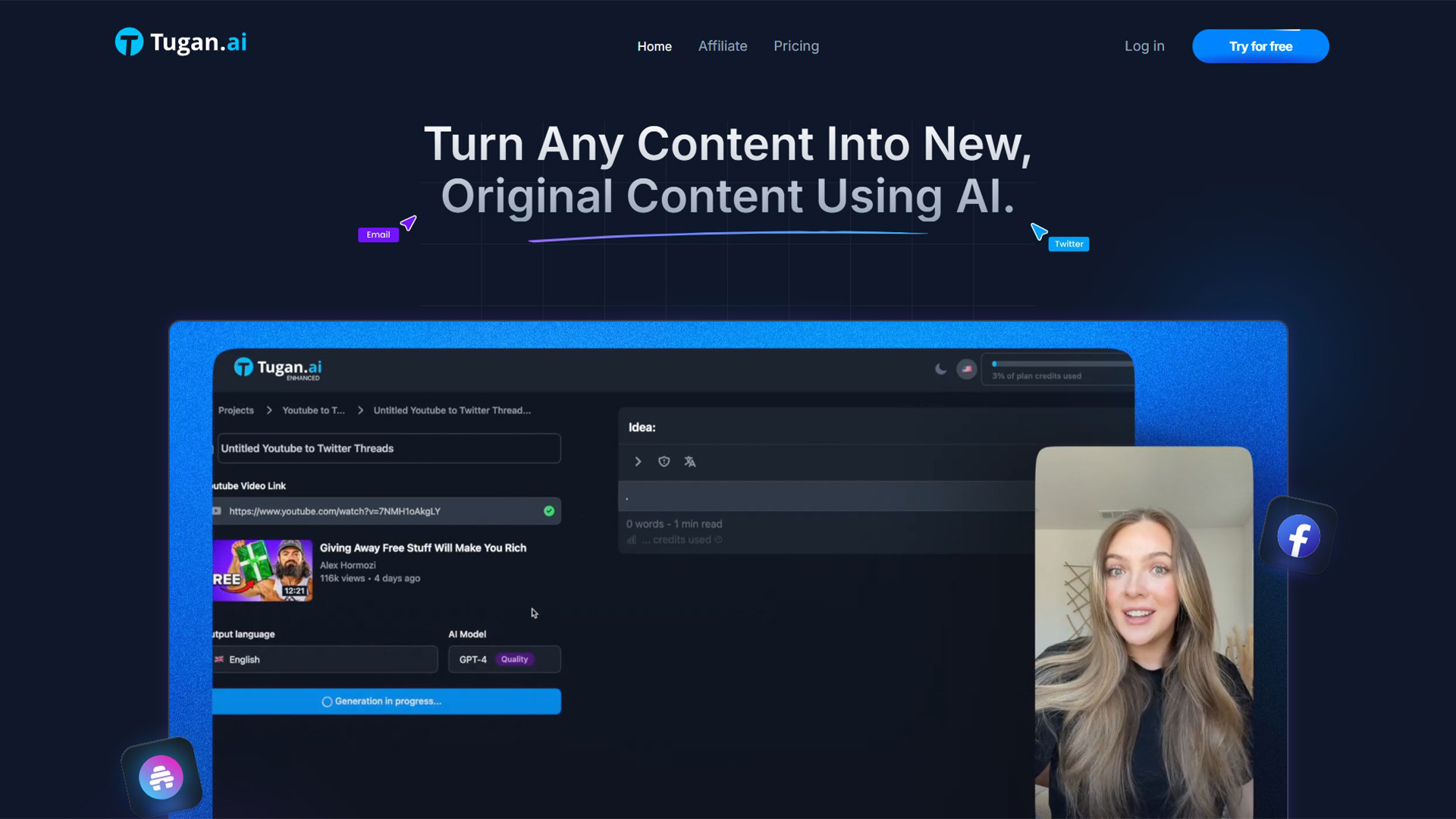Tugan.ai | AllAiWebsite