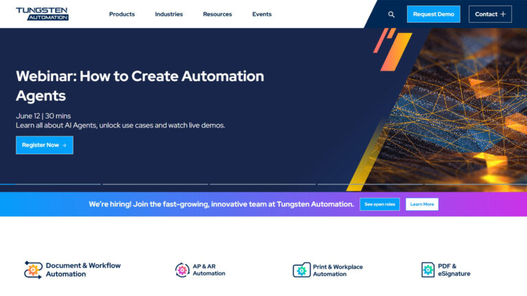 Intelligent Workflow Automation | Tungsten Automation (Kofax) | AllAiWebsite