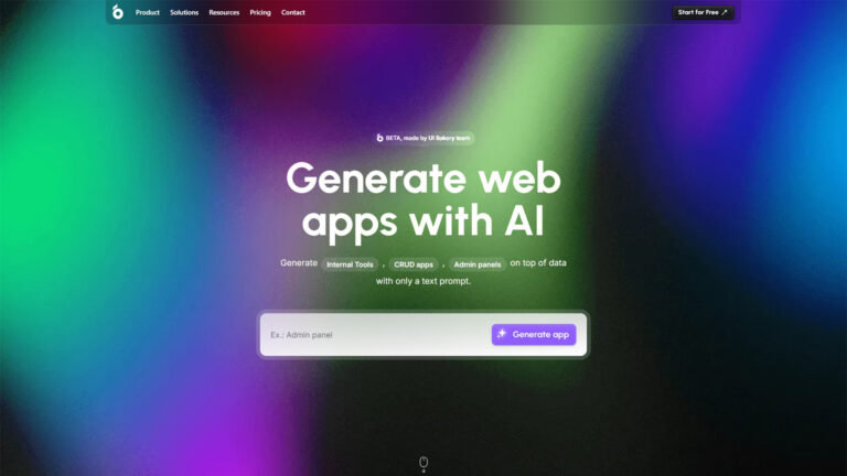 UI Bakery AI App Generator | AllAiWebsite