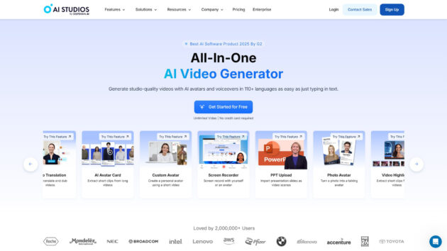 AI Video Generation | AI Studios | AllAiWebsite