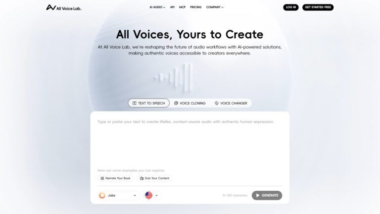 AI Voice Synthesis | All Voice Lab | AllAiWebsite