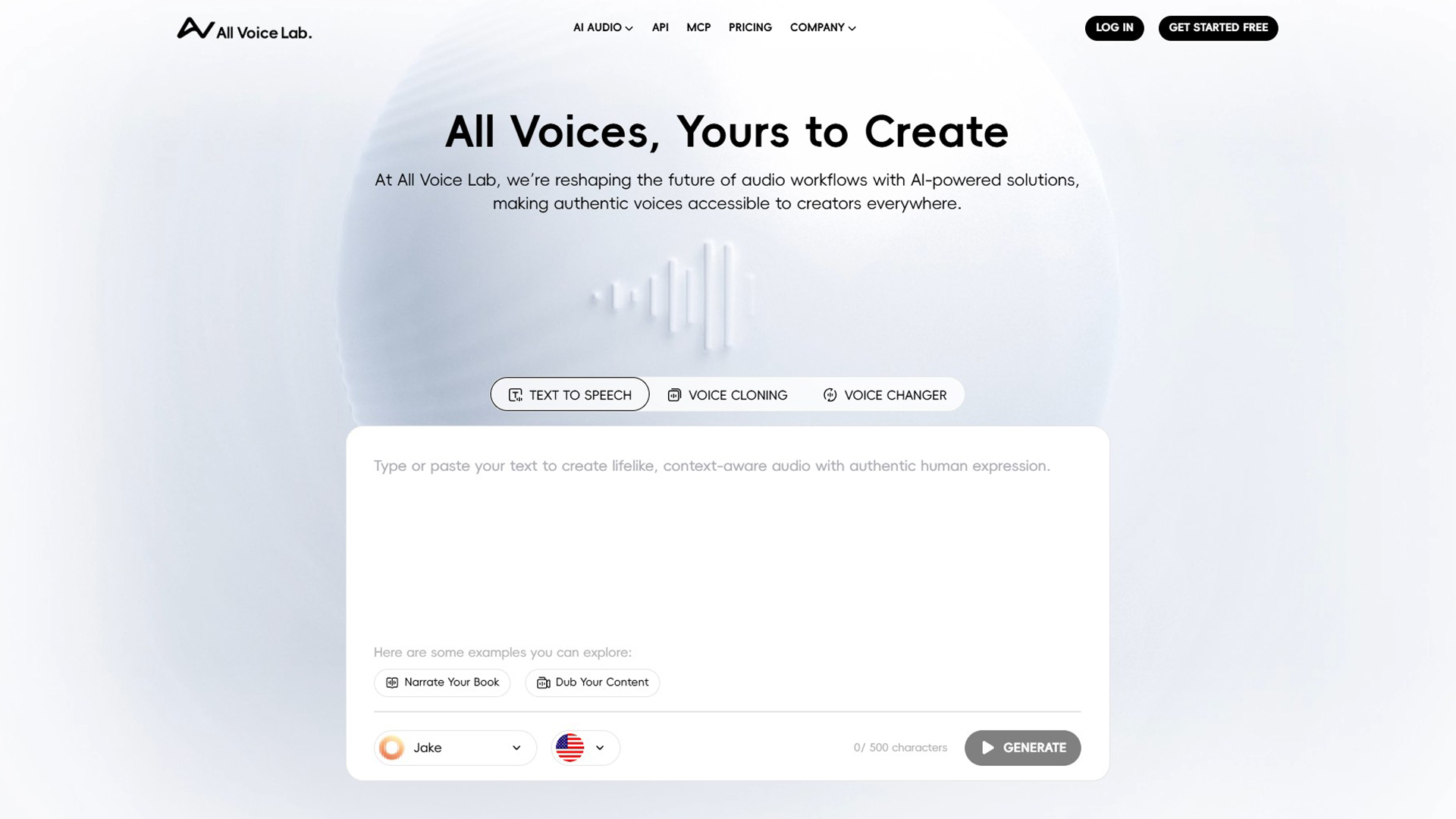 AI Voice Synthesis | All Voice Lab | AllAiWebsite