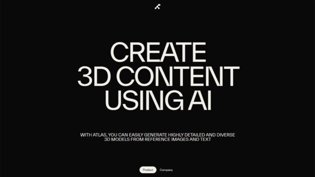 AI 3D Content Creation | Atlas Design | AllAiWebsite