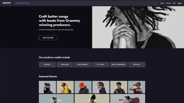 AI Beat and Lyric Generation | Beatopia | AllAiWebsite