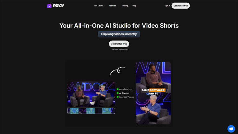 AI Video Studio | ByteCap | AllAiWebsite