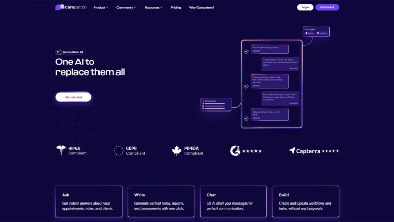 AI Healthcare Platform | Carepatron AI | AllAiWebsite