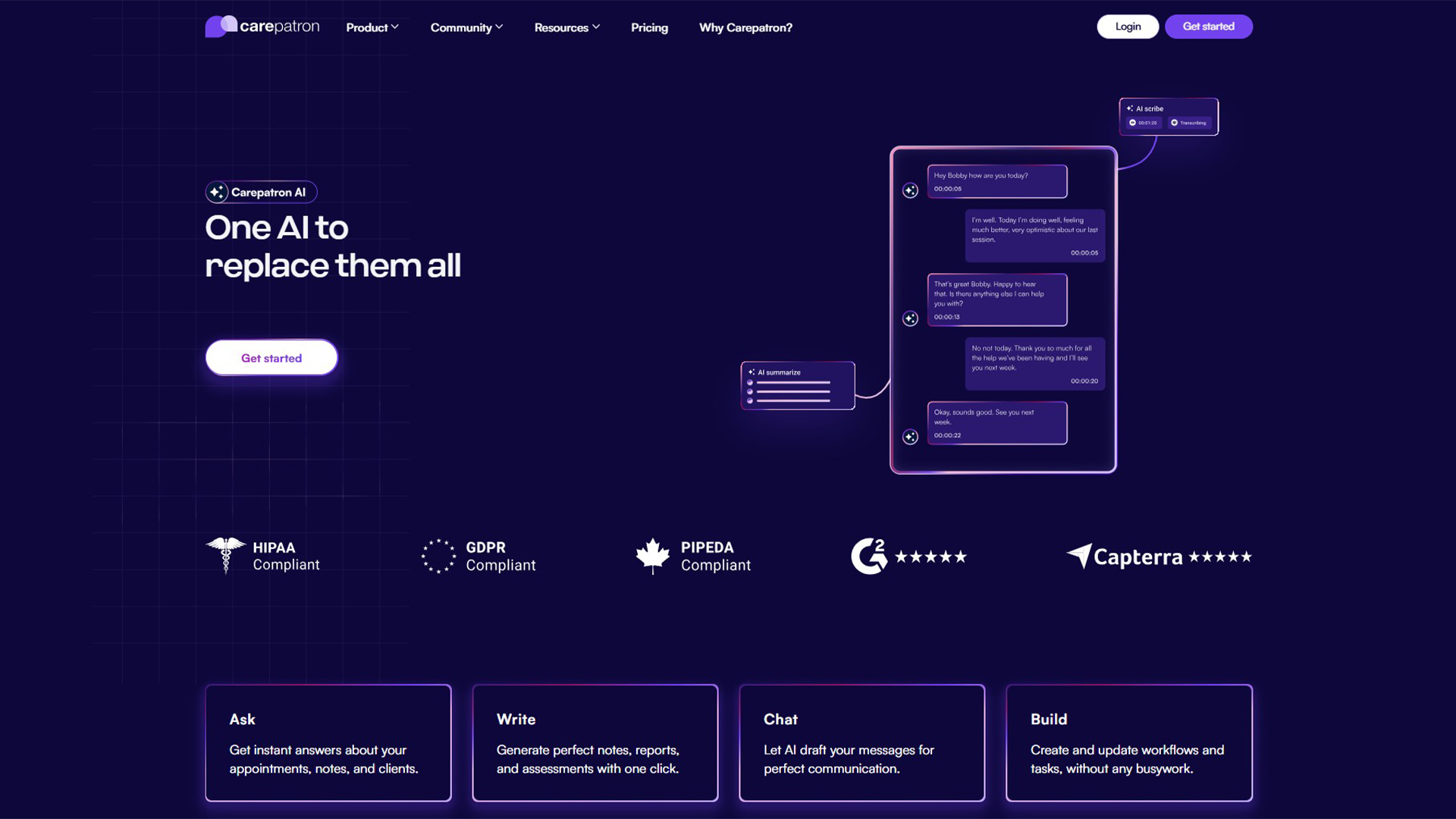 AI Healthcare Platform | Carepatron AI | AllAiWebsite