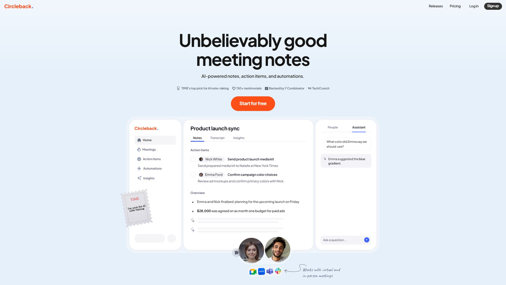 AI Meeting Notes | Circleback | AllAiWebsite