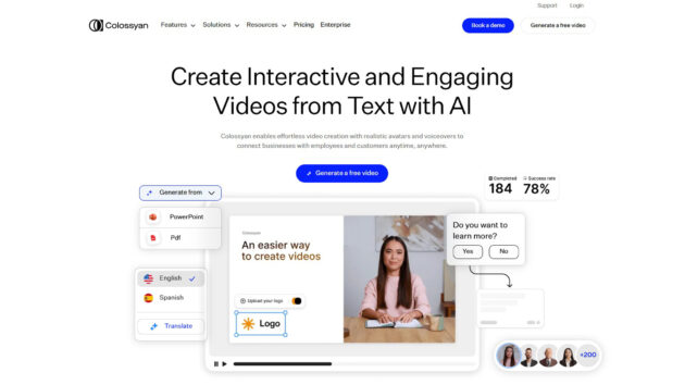 AI Video Platform | Colossyan | AllAiWebsite