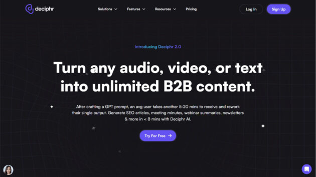 AI Content Repurposing | Deciphr AI | AllAiWebsite