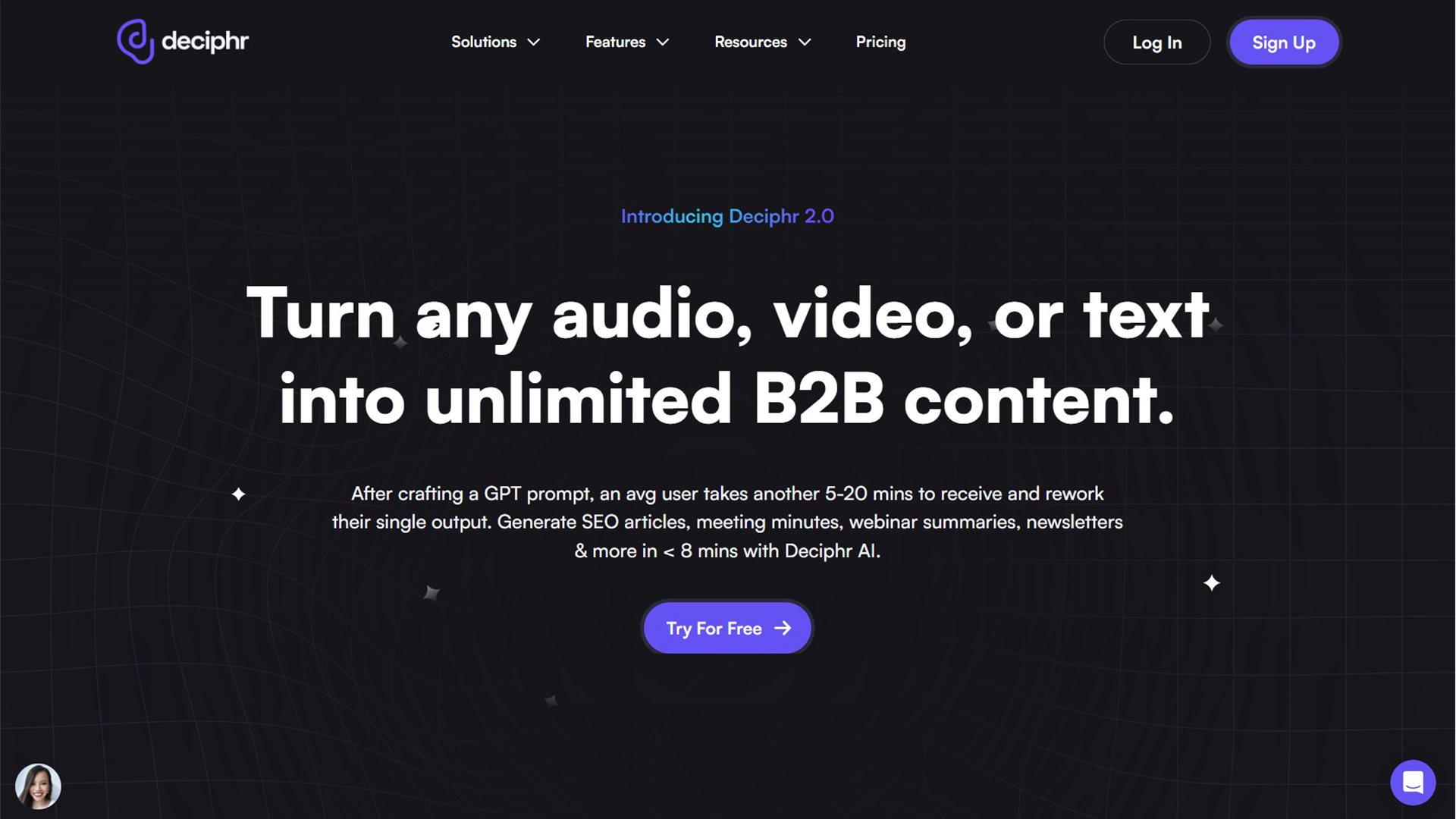 AI Content Repurposing | Deciphr AI | AllAiWebsite