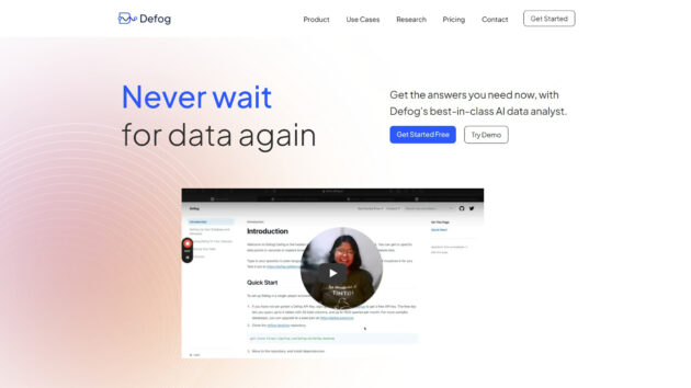 Natural Language Data Querying | Defog | AllAiWebsite