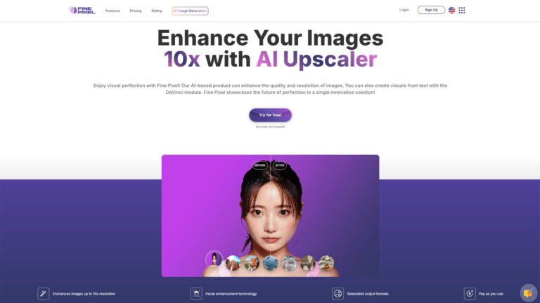 AI Image Upscaling | FinePixel | AllAiWebsite