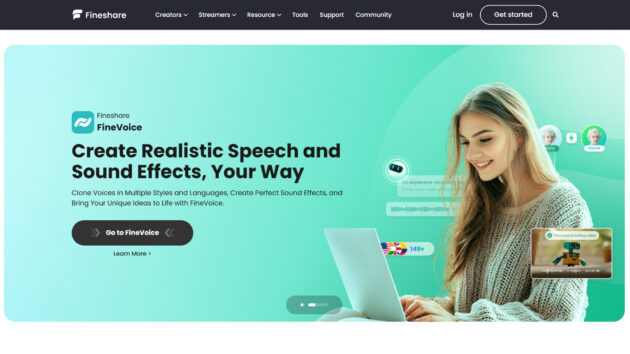AI Audio and Video Solutions | Fineshare | AllAiWebsite