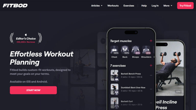 AI Workout Planner | Fitbod | AllAiWebsite