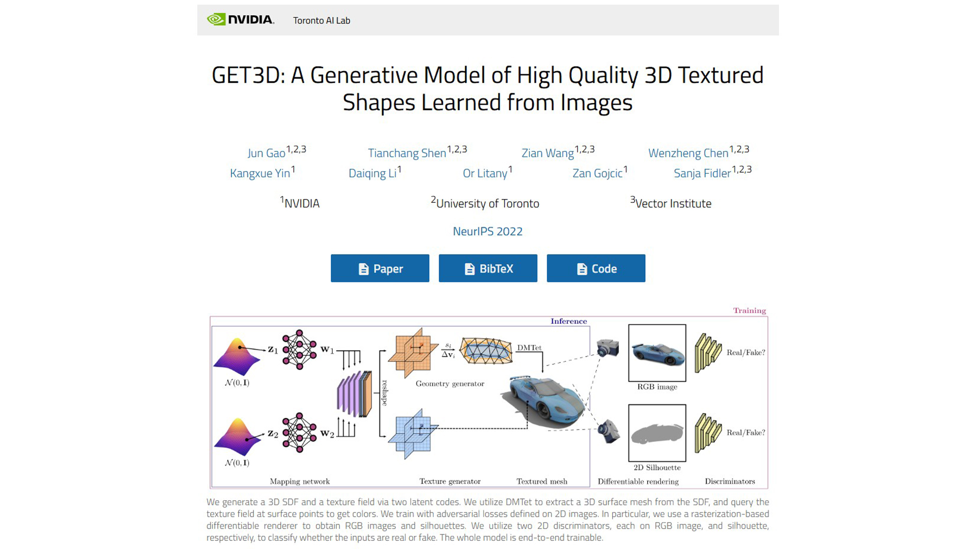 AI 3D Model Generation | GET3D by NVIDIA | AllAiWebsite