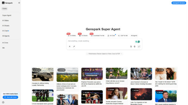 AI Super Agent | Genspark | AllAiWebsite