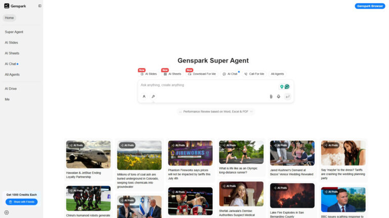 AI Super Agent | Genspark | AllAiWebsite