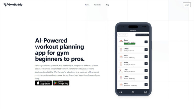 AI Workout Planner | GymBuddy AI | AllAiWebsite