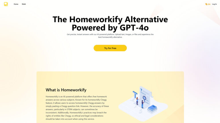 AI Homework Helper | Homeworkify.im | AllAiWebsite