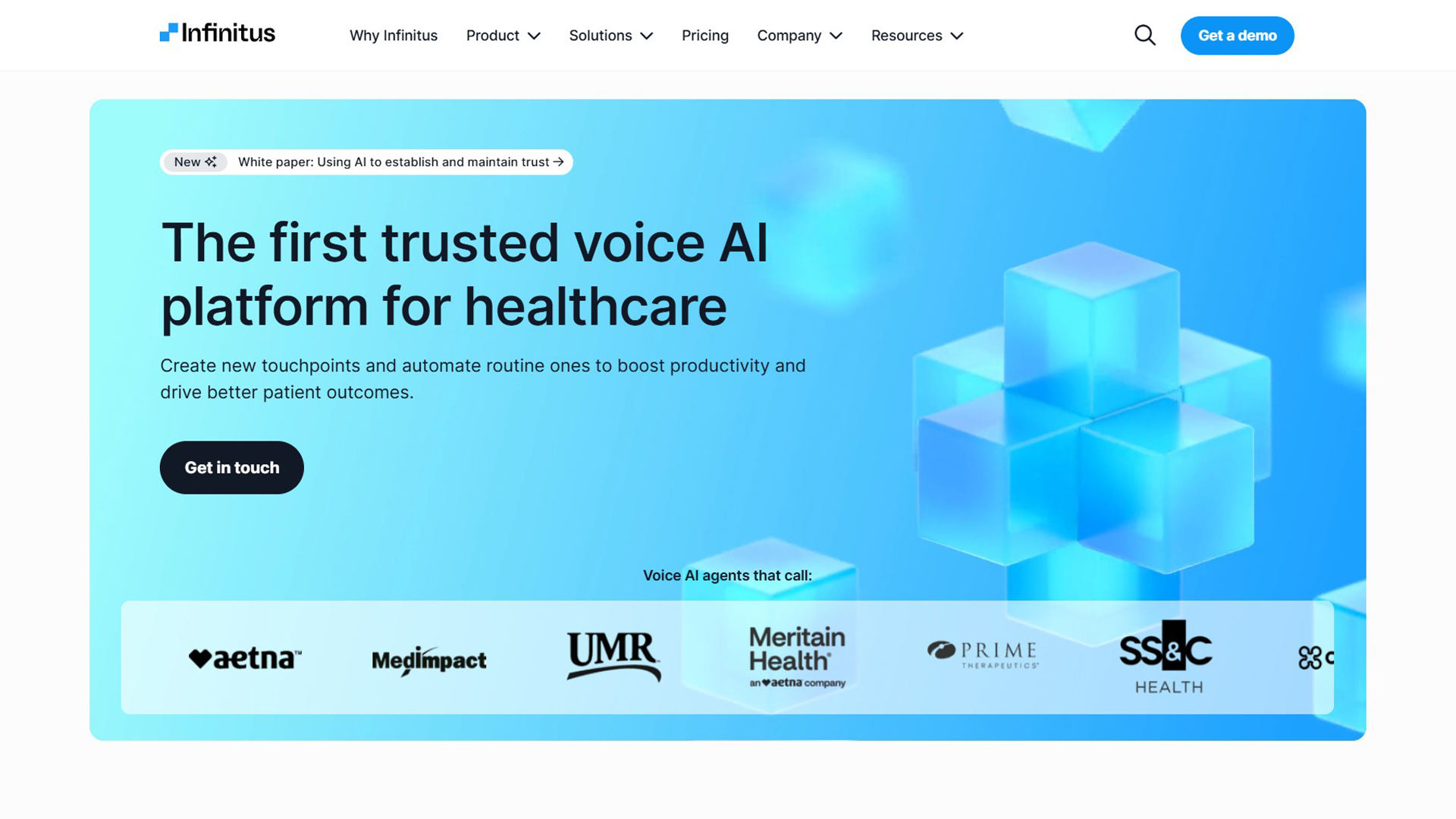 AI Healthcare Automation | Infinitus Systems | AllAiWebsite