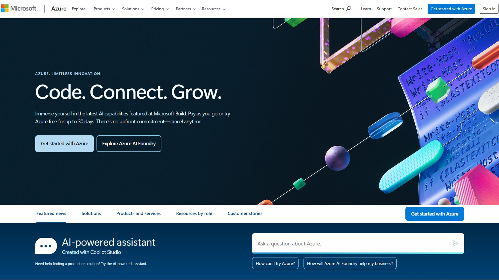 Cloud Computing Platform | Microsoft Azure | AllAiWebsite