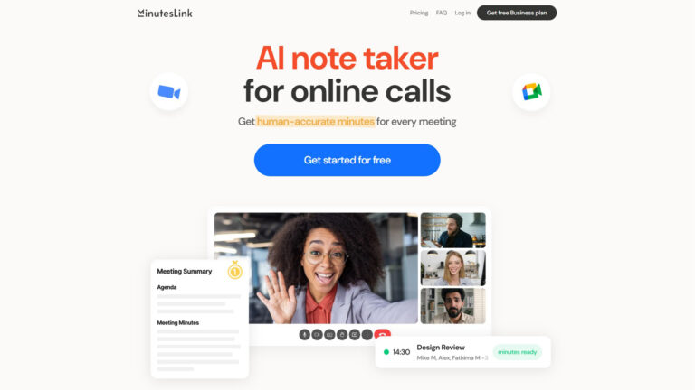 AI Meeting Assistant | MinutesLink | AllAiWebsite