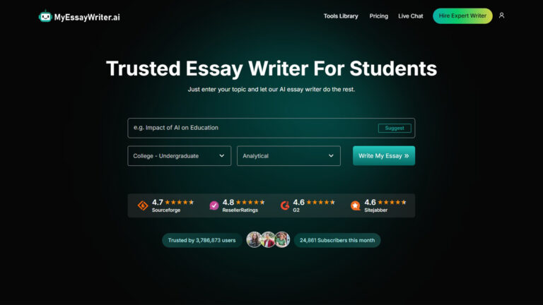 AI Essay Writer | MyEssayWriterAI | AllAiWebsite