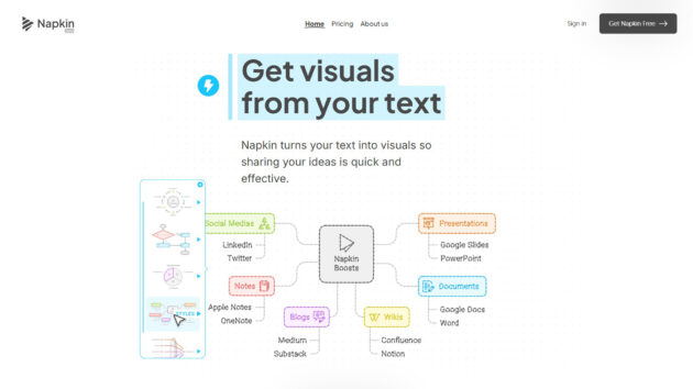 Text-to-Visual AI | Napkin AI | AllAiWebsite