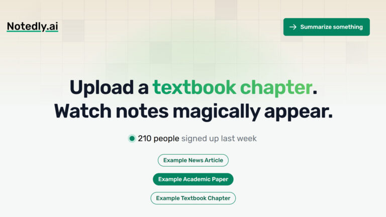 AI Note-Taking Software | Notedly.ai | AllAiWebsite