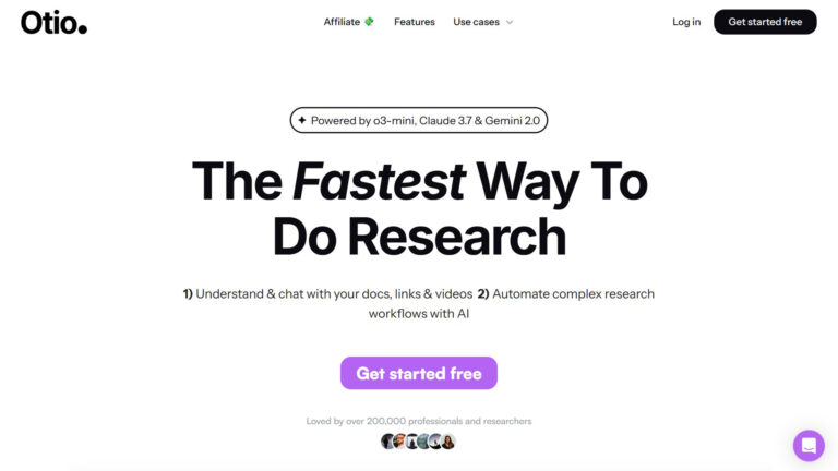 AI Research and Writing Assistant | Otio AI | AllAiWebsite