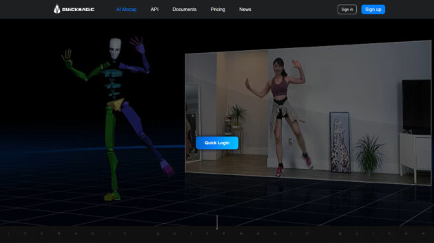 AI Motion Capture | QuickMagic | AllAiWebsite