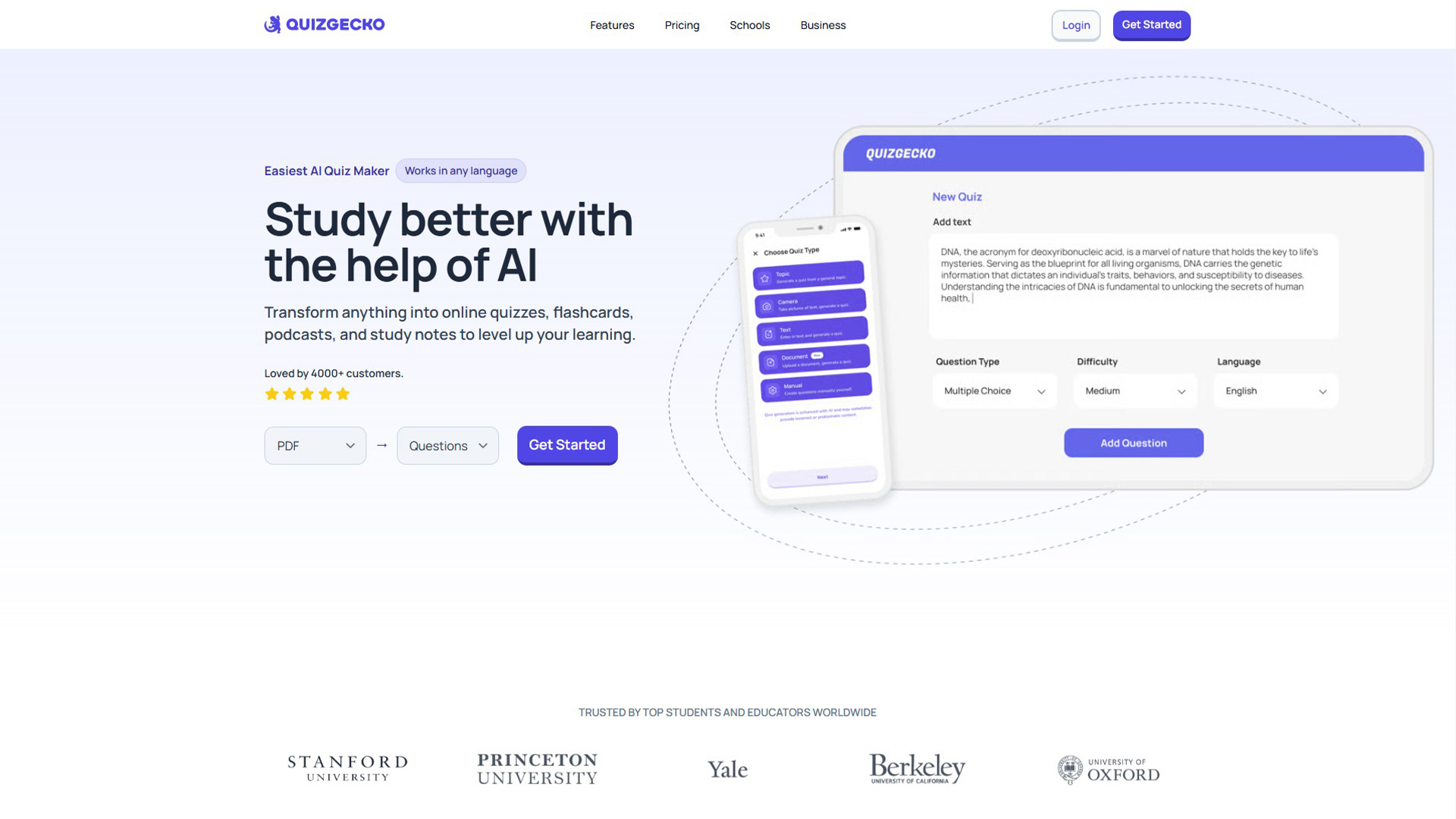 AI Quiz Generator | Quizgecko | AllAiWebsite